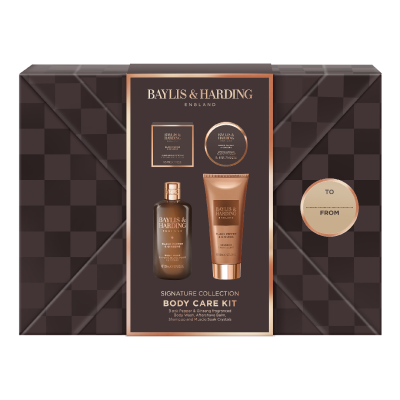 Set de ingrijire corp, Black Pepper & Ginseng, 4 piese, Baylis & Harding -