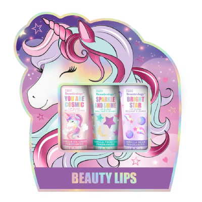 Set Lip Gloss Beauticology Cosmic Beauty, 3 piese, Baylis & Harding -