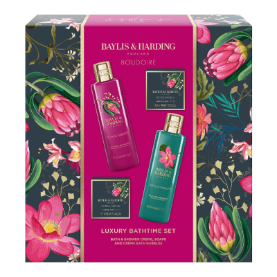 Set pentru ingrijire corporala Boudoire Tropical Paradise, 4 piese, Baylis & Harding -