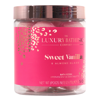 Set cadou bile de baie Restore, Sweet Vanilla & Almond Glaze, 10*15 g, The Luxury Bathing Company -