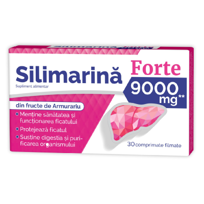 Silimarina Forte, 9000 mg, 30 comprimate, Zdrovit -