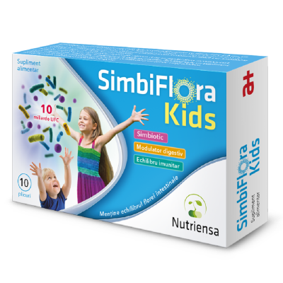 SimbiFlora Kids, 10 plicuri, Antibiotice SA -