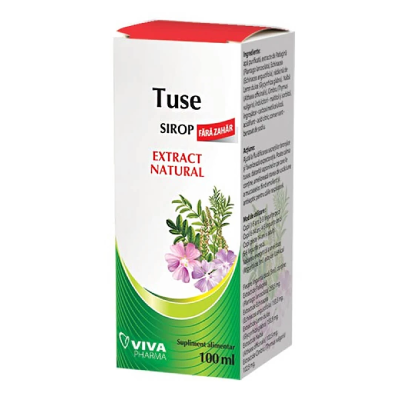 Sirop tuse fara zahar, 100ml, Viva -