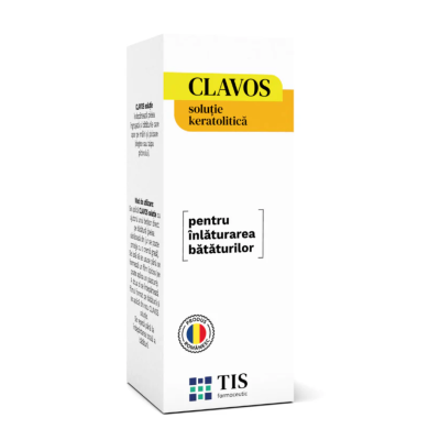 Solutie keratolitica Clavos pentru indepartarea bataturilor, 10 ml, Tis Farmaceutic -