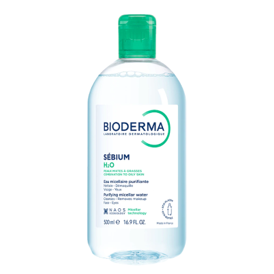 Apa micelara ten mixt si gras H2O Sebium, 500 ml, Bioderma -