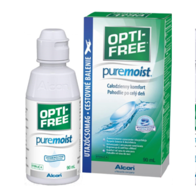 Solutie Opti-Free Pure Moist, 90 ml, Alcon -