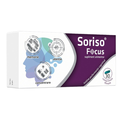 Soriso Focus, 30 comprimate, Antibiotice SA -