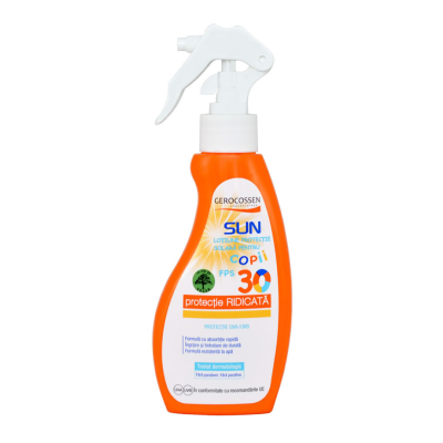 Spray de protectie solara pentru copii FPS30, Sun, 200 ml, Gerocossen -