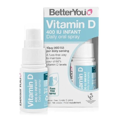 Spray oral cu vitamina D Infant, 400UI, 15ml, BetterYou -