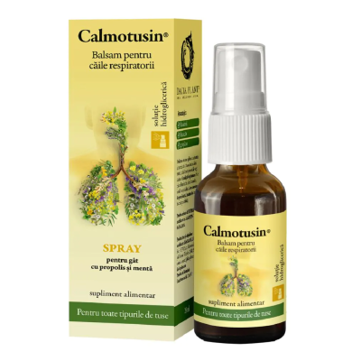 Calmotusin spray cu propolis si menta, 20 ml, Dacia Plant -