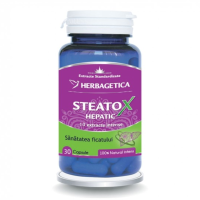 Steatox Hepatic, 30 capsule, Herbagetica -