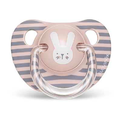 Suzeta anatomica, 6–18 luni, roz, Hygge Baby, Suavinex -