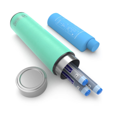 Termos portabil pentru insulina, capacitate 2-3 stilouri, Disoncare Odyssey Compact, Cyan -