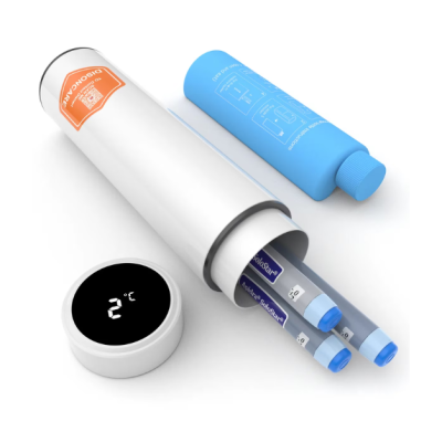 Termos portabil pentru insulina, capacitate 2-3 stilouri, Disoncare Odyssey Smart, White -
