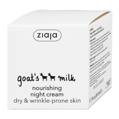 Crema hidratanta de noapte cu lapte de capra, 50 ml, Ziaja -