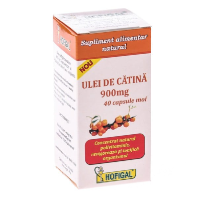 Ulei de catina 900 mg, 40 capsule, Hofigal -