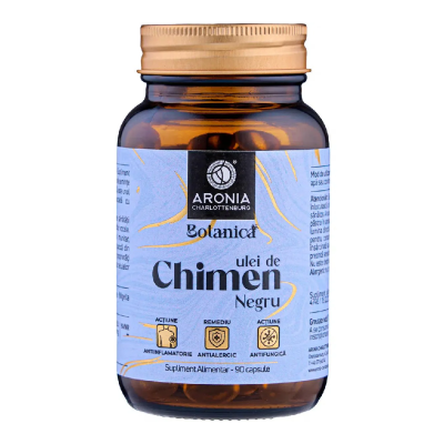 Ulei de Chimen Negru (Negrilica), 90 capsule moi, Aronia Charlottenburg -