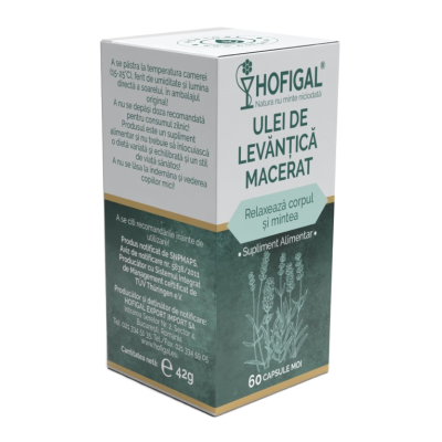 Ulei de Levantica macerat, 60 capsule moi, Hofigal -