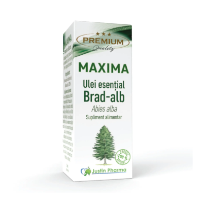 Ulei esential de brad alb Maxima, uz intern, 10 ml, Justin Pharma -