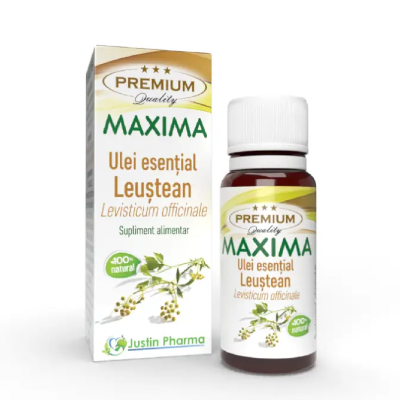 Ulei esential Leustean Maxima, uz intern, 10 ml, Justin Pharma -
