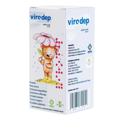 Picaturi orale pentru copii Virodep, 30 ml, Dr. Phyto -