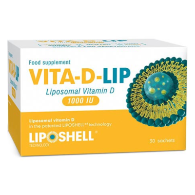 Vitamina D Lipozomala, 1000UI, 30 plicuri, Liposhell -