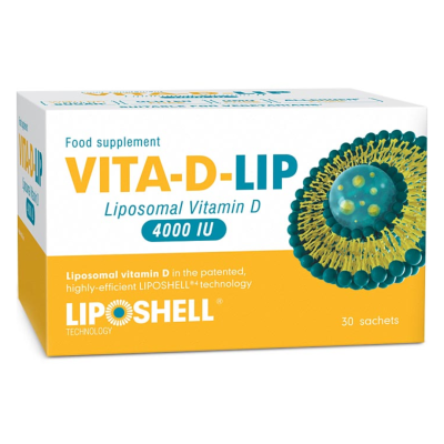 Vitamina D Lipozomala, 4000UI, 30 plicuri, Liposhell -