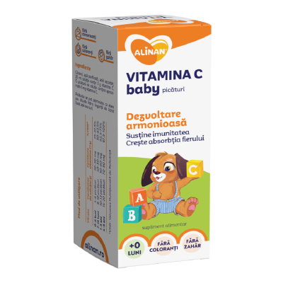 Vitamina C solutie, Alinan, 20 ml, Fiterman Pharma -