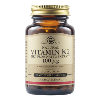 Vitamina K2 100 ug, 50 capsule, Solgar -