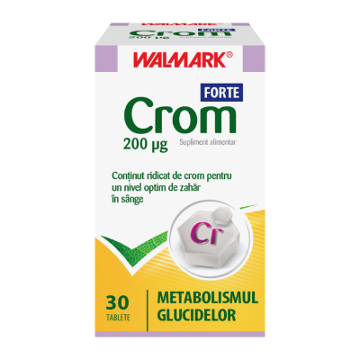 Crom Forte, 200 mcg, 30 tablete, Walmark -