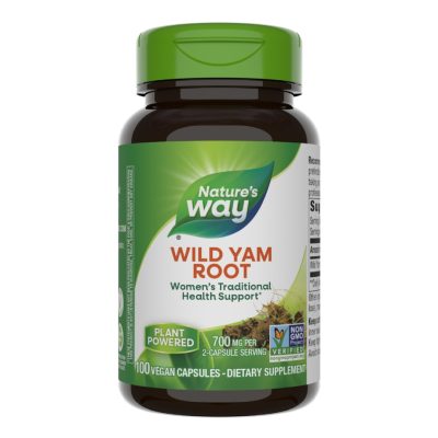 Wild Yam Root Natures Way, 100 capsule, Secom -