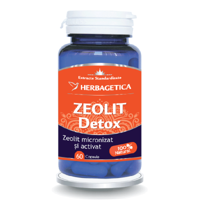 Zeolit Detox, 60 capsule, Herbagetica -